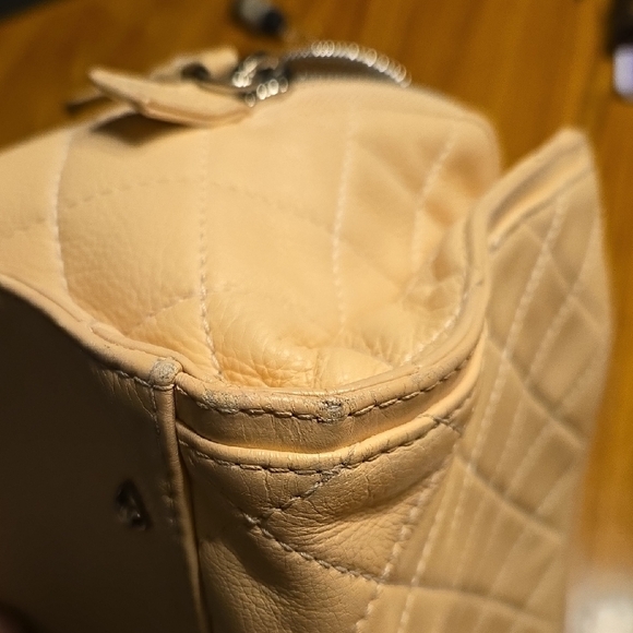 Chanel Classic Beige Quilted Calfskin Shoulder Bag - Picture 9 of 16